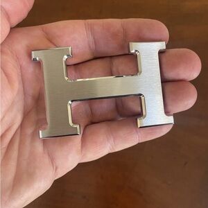 HERMES 38mm Constance Silver Belt Buckle (excellent)